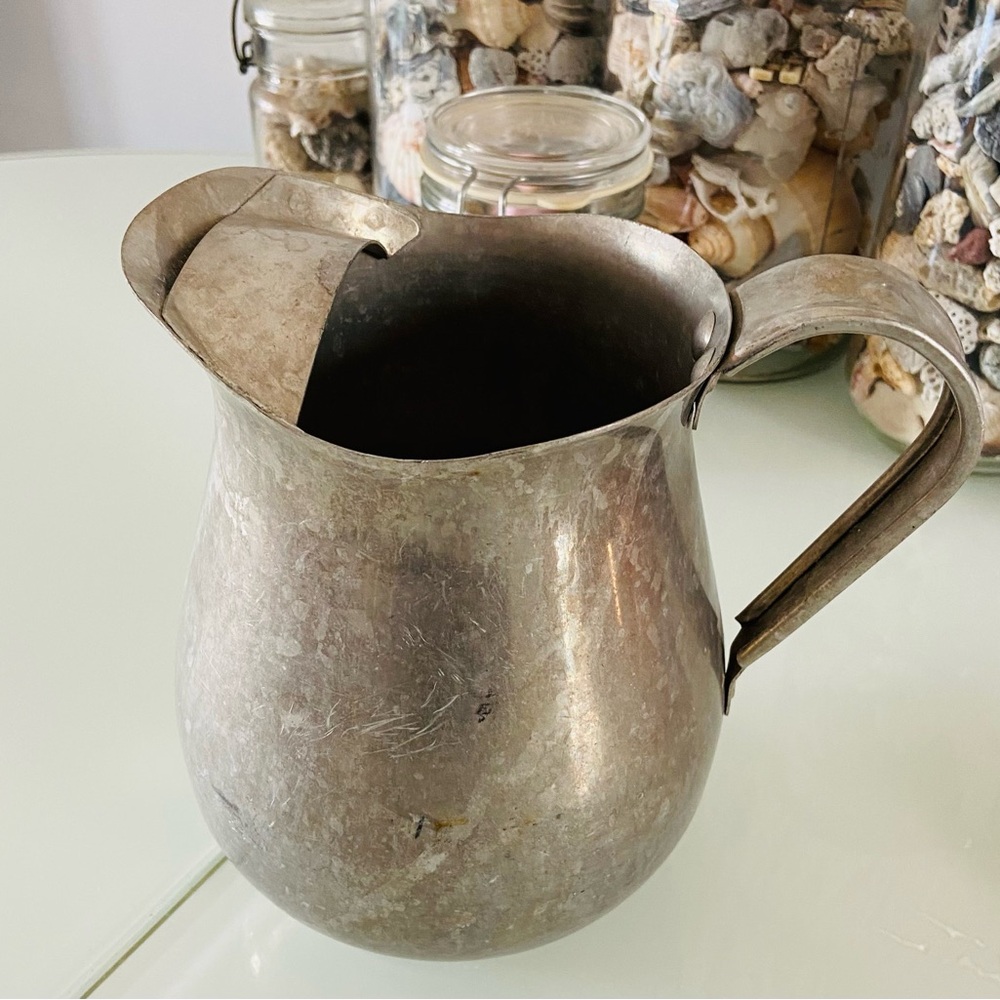 Vintage Toroware by Leyse Aluminum Water Pitcher w/ Ice Lip Made in USA